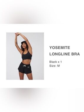 Vuori Yosemite Longline Bra